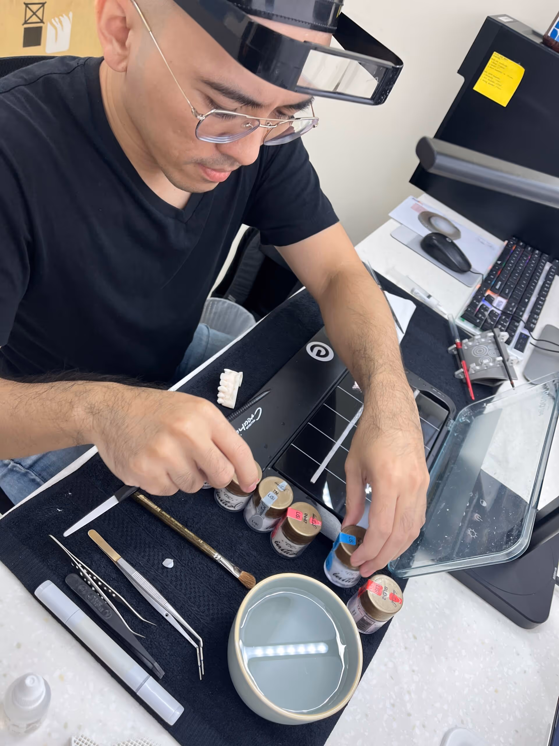 DDA alvin at work ceramist lab